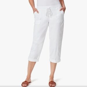 Bandolino Women's White High Rise Straight Leg Capris, Size 18 - NWOT